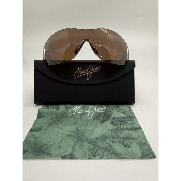 Maui Jim Kula MJ 514 23 Tortoise Copper Stripe Frame Bronze Polarized, Case 4PCs - Picture 3 of 16